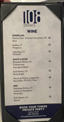 Menu photo 6 108 Drinks Las Vegas, NV