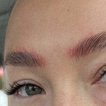 B Brow Threading - 24 hours after lamination - only got worse from here - Eyebrow Services Near Me - San Francisco, California