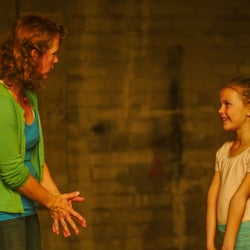 Elise Robertson Acting Classes - Elise works with a student on monologue prep