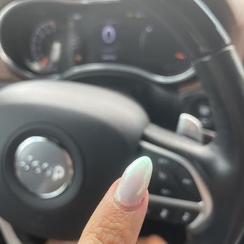 Aloha Nails & Spa - Sloppy work. Shape of the nail is lopsided and wonky looking. All of my nails are like this. - Nail Salons Near Me - Virginia Beach, Virginia