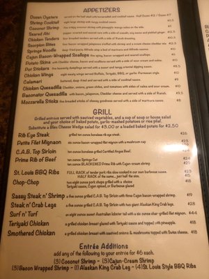 Menu photo 8 The Springs Water Front Dining Parker, AZ Menu photo 8 The Springs Water Front Dining Parker, AZ