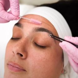 The Waxing Room - End result of brow lamination and Brow wax