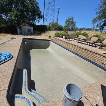 Lionheart Pools - Drained washed and ready for fill and balancing - Pool Cleaners Near Me - Newcastle, California