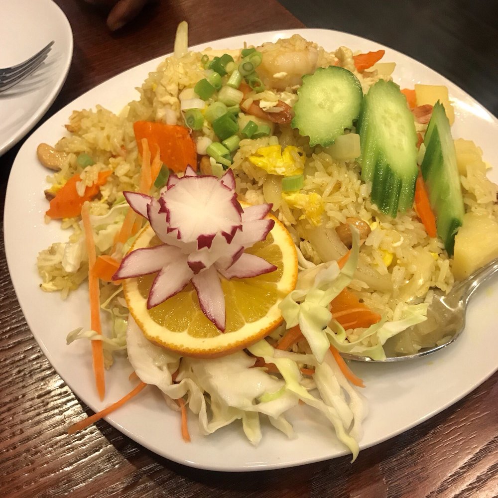 Thai Lao Cuisine - Pineapple Fried Rice - Thai Near Me - Fair Oaks, California Thai Lao Cuisine - Pineapple Fried Rice - Thai Near Me - Fair Oaks, California