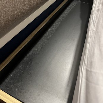 Tru by Hilton Auburn - You can clearly see where I moved the mattress it has not been cleaned - Hotels Near Me - Auburn, Alabama