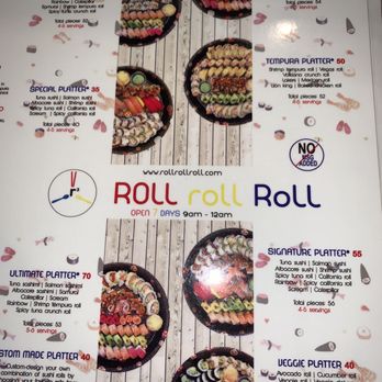 ROLL roll Roll - Menu - Sushi Bars Near Me - Los Angeles, California ROLL roll Roll - Menu - Sushi Bars Near Me - Los Angeles, California