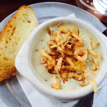 Beardslee Public House - Cauliflower soup topped with cheese and frizzled onions.....YUM! - Breweries Near Me - Bothell, Washington Beardslee Public House - Cauliflower soup topped with cheese and frizzled onions.....YUM! - Breweries Near Me - Bothell, Washington