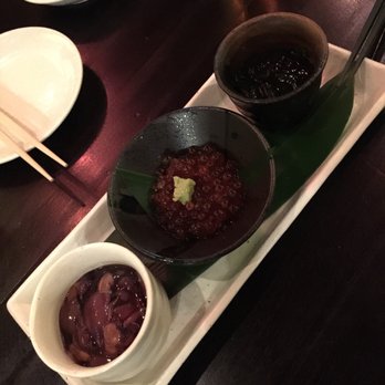 Kinjiro - Sake Accompaniment Trio (酒の肴) - Izakaya Near Me - Los Angeles, California