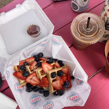 Kulture Kafe - Mazapan Waffles (vegan) - Bagels Near Me - San Antonio, Texas Kulture Kafe - Mazapan Waffles (vegan) - Bagels Near Me - San Antonio, Texas