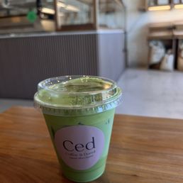 Double matcha latte