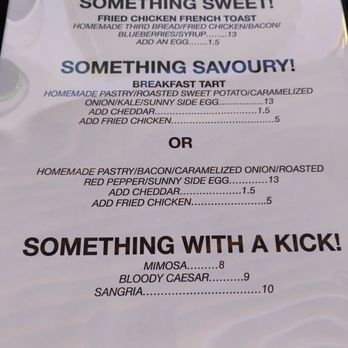 The Third - Brunch menu October 2025 - Bars Near Me - Ottawa, Ontario