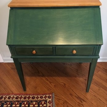 Time Treasures - Desk before - Furniture Reupholstery Near Me - Chicago, Illinois