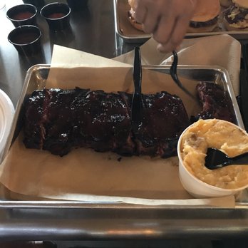 Stack City BBQ & Beer - Ribs with strawberry habanero glaze - Barbeque Near Me - Austin, Texas