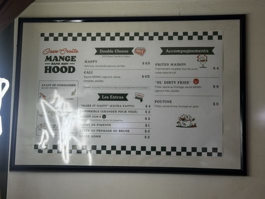 Menu photo 1 Casse-Croûte MangeDansMonHood Montreal, QC Menu photo 1 Casse-Croûte MangeDansMonHood Montreal, QC