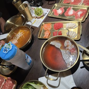 Shabu Gen - Sukiyaki broth for me, salmon, tuna and super white sashimi - Hot Pot Near Me - Elk Grove, California Shabu Gen - Sukiyaki broth for me, salmon, tuna and super white sashimi - Hot Pot Near Me - Elk Grove, California