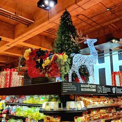 Loblaws - Christmas-themed displays on Oct 31
