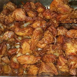 Super Fried Chicken - Carne frita encebollada