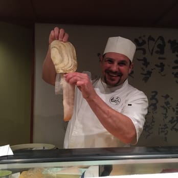 Shiro's - Friendly chief Arron with fresh geoduck - Sushi Bars Near Me - Seattle, Washington Shiro's - Friendly chief Arron with fresh geoduck - Sushi Bars Near Me - Seattle, Washington
