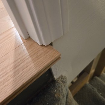 Dvorovy Hardwood Floors - Basement stairwell finished bullnose - Refinishing Services Near Me - Berkeley Heights, New Jersey Dvorovy Hardwood Floors - Basement stairwell finished bullnose - Refinishing Services Near Me - Berkeley Heights, New Jersey
