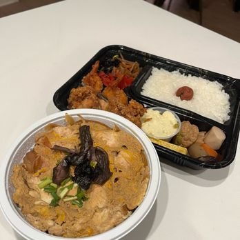 Neighborhood Bento - Oyakodon (chicken) and assorted bento - Japanese Near Me - Buena Park, California Neighborhood Bento - Oyakodon (chicken) and assorted bento - Japanese Near Me - Buena Park, California