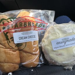 XL senorita bread with Cream cheese & Ensaymada