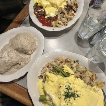 Maltby Cafe - Easter Benedict's! (Special), biscuits and gravy (side). Delicious!!!! - American Near Me - Snohomish, Washington