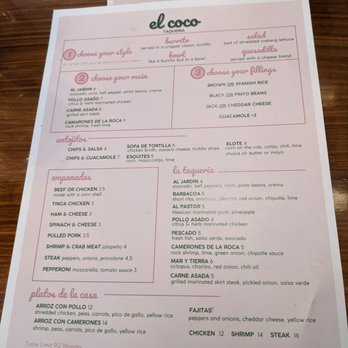 El Coco - Menu - Mexican Near Me - New York, New York El Coco - Menu - Mexican Near Me - New York, New York