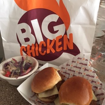 Big Chicken - OMG! These sliders are Bomb! Two for 7.99 and Jalapeño Slaw 2.99!!! - Chicken Shop Near Me - Las Vegas, Nevada