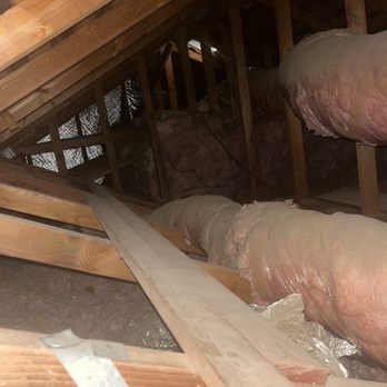 Atticman Heating & Air Conditioning Insulation - Before - old insulation, extremely dirty/dusty - Heating & Air Conditioning/HVAC Near Me - Sacramento, California Atticman Heating & Air Conditioning Insulation - Before - old insulation, extremely dirty/dusty - Heating & Air Conditioning/HVAC Near Me - Sacramento, California