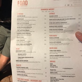 Fond - Menu - Asian Fusion Near Me - Lahaina, Hawaii Fond - Menu - Asian Fusion Near Me - Lahaina, Hawaii