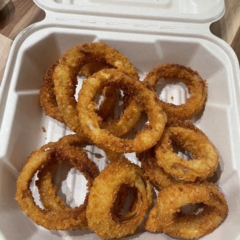 Falafel Flare - Basket of Onion Rings - Mediterranean Near Me - Hayward, California Falafel Flare - Basket of Onion Rings - Mediterranean Near Me - Hayward, California