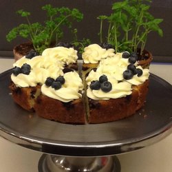 CEP Cafe - Blueberry pound cake - cream cheese icing