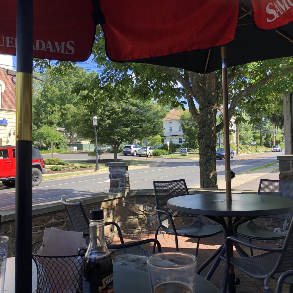 Farmhouse Tavern - View from the two outdoor tables. - American Near Me - Doylestown, Pennsylvania