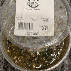 La Carne Meat Market - Salsa verde is also Gasm!! I will never get salsa or my marinated carne asada anywhere else!