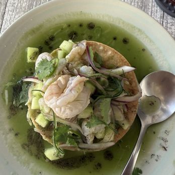 Ictio - Agua chile tostadas - Seafood Near Me - Playa del Carmen, ROO