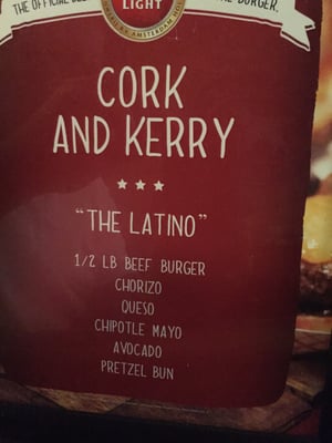 Menu photo 2 Cork and Kerry Chicago, IL