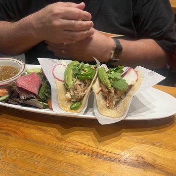 Jason's Cafe - Pulled chicken taco platter. - American Near Me - Menlo Park, California