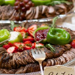 Georgia Roussos Catering - Pork Tenderloin adds an elegant touch.