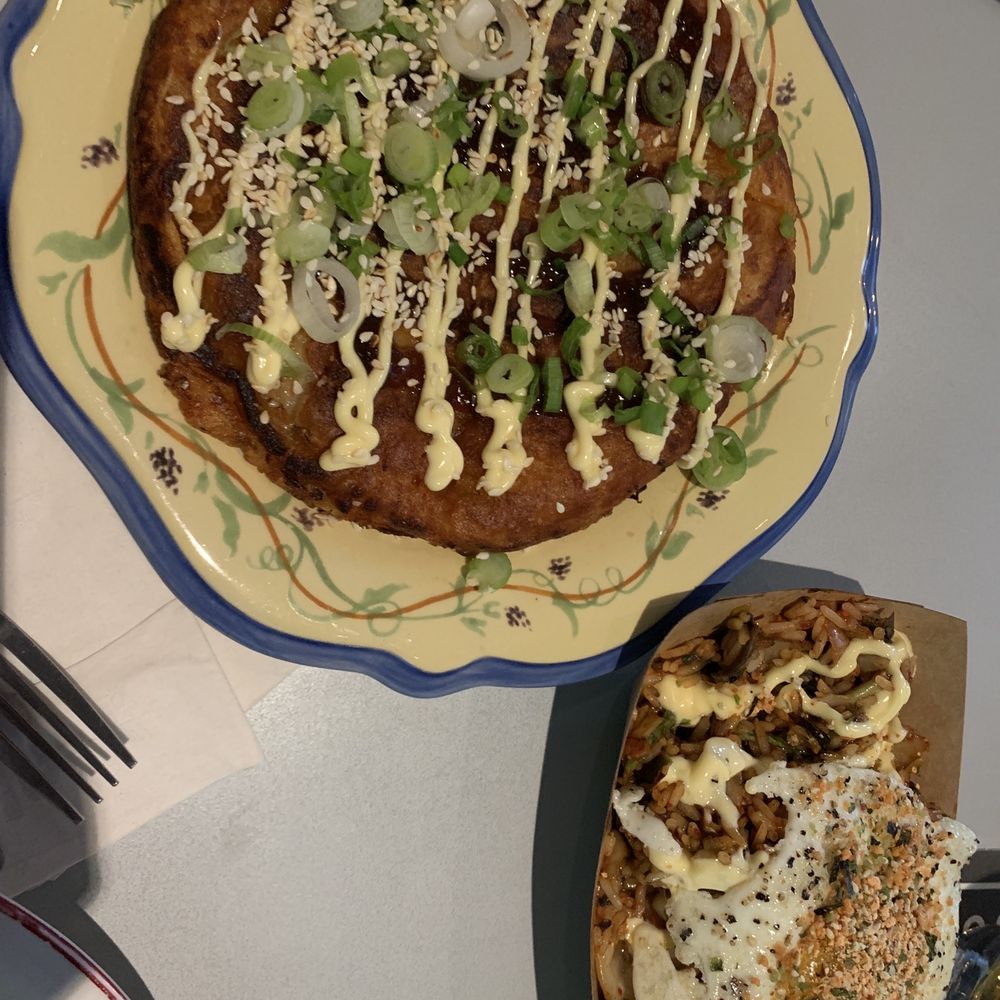 The Charlevoix - Korean Shrimp Pancake And Bacon Kimchi Fried Rice - Cocktail Bars Near Me - Grosse Pointe Park, Michigan The Charlevoix - Korean Shrimp Pancake And Bacon Kimchi Fried Rice - Cocktail Bars Near Me - Grosse Pointe Park, Michigan