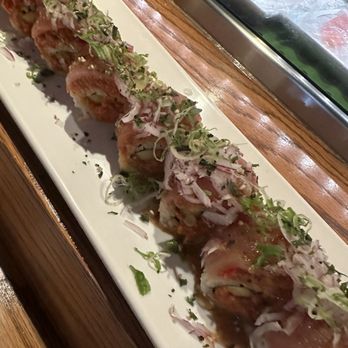 Sushi OK - David chef's one of a kind special spicy roll (level 9 spicy)!! So spicy so good!!! - Sushi Bars Near Me - Riverside, California