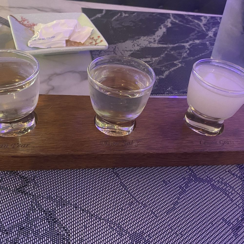 Samurai Japanese Fusion - Sake flight - Sushi Bars Near Me - Sarasota, Florida Samurai Japanese Fusion - Sake flight - Sushi Bars Near Me - Sarasota, Florida