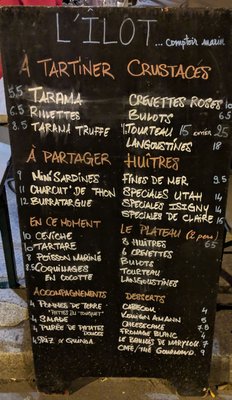 Menu photo 1 L'îlot Paris, 75 Menu photo 1 L'îlot Paris, 75