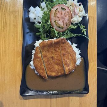 Katsu Bar - Chicken Curry Plate just right - Japanese Curry Near Me - Torrance, California