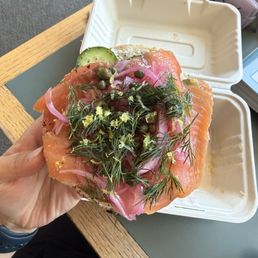 Eat Pray Lox I got the open bagel $18 so worth! Fresh and yummy! Perfect for a study break! Eat Pray Lox I got the open bagel $18 so worth! Fresh and yummy! Perfect for a study break!
