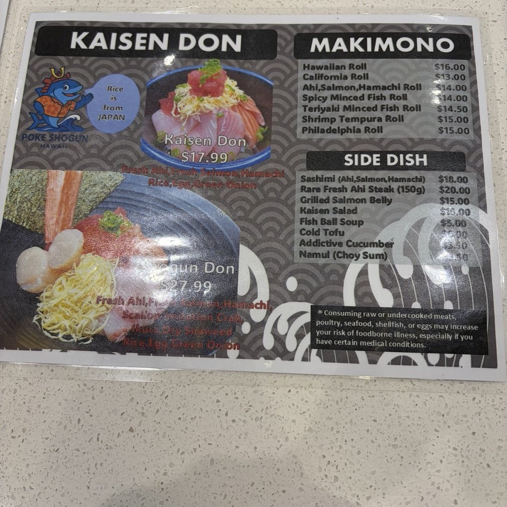 Poke Shogun - Poke Near Me - Honolulu, Hawaii