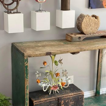 Ramble Market - From Ramble: Wooden green console and flower chandelier - Antiques Near Me - Waltham, Massachusetts Ramble Market - From Ramble: Wooden green console and flower chandelier - Antiques Near Me - Waltham, Massachusetts