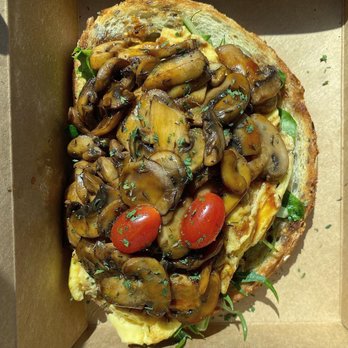 Aroma Craft Coffee - FUNGI-ng Amazing Sauteed Mushroom Crafted Toast! Super creamy, flavorful, and fulfilling. - Coffee Roasteries Near Me - Walnut, California