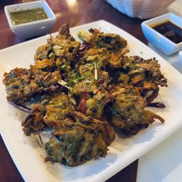 Vegetable pakora.