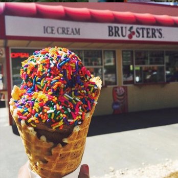 Bruster's Real Ice Cream - an ice cream cone with sprinkles - Ice Cream & Frozen Yogurt Near Me - Irondequoit, New York