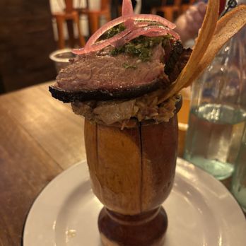 Smoke and Dough - Brisket Mofongo - Barbeque Near Me - Miami, Florida Smoke and Dough - Brisket Mofongo - Barbeque Near Me - Miami, Florida
